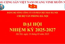 ĐẠI HỘI CHI BỘ VĂN PHÒNG TỔNG CÔNG TY NHIỆM KỲ 2025-2027